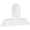 Ekena Millwork Portland Architectural Grade PVC Gable Bracket, 36"W x 21"H x 6"D x 6"F, 14/12 Pitch GBP036X21X0606POR00 - alternate 1